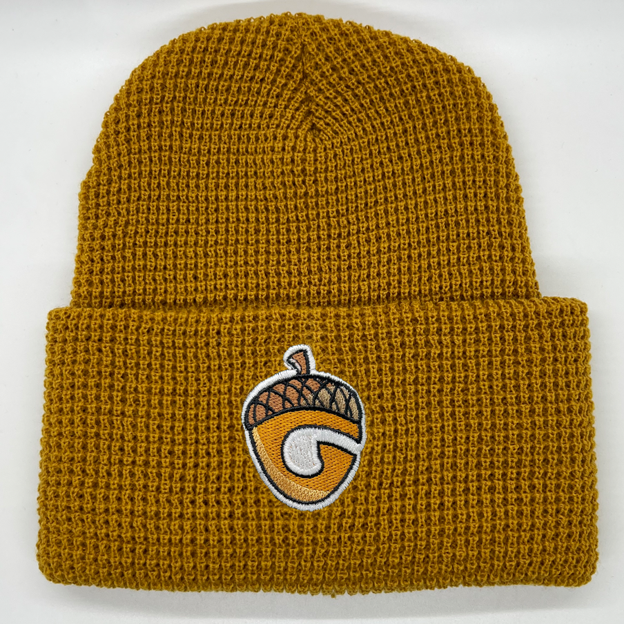 Embroidered G-Corn Waffle Knit Beanie